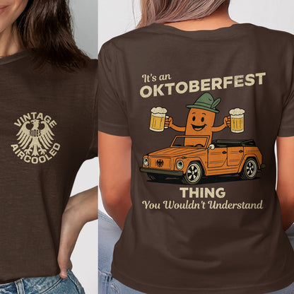 Oktoberfest Theme Vintage Car Graphic T-Shirt product type