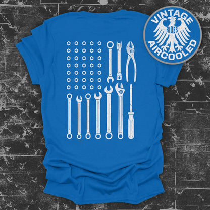 Vintage Rides Aircooled Blue Graphic Tee
