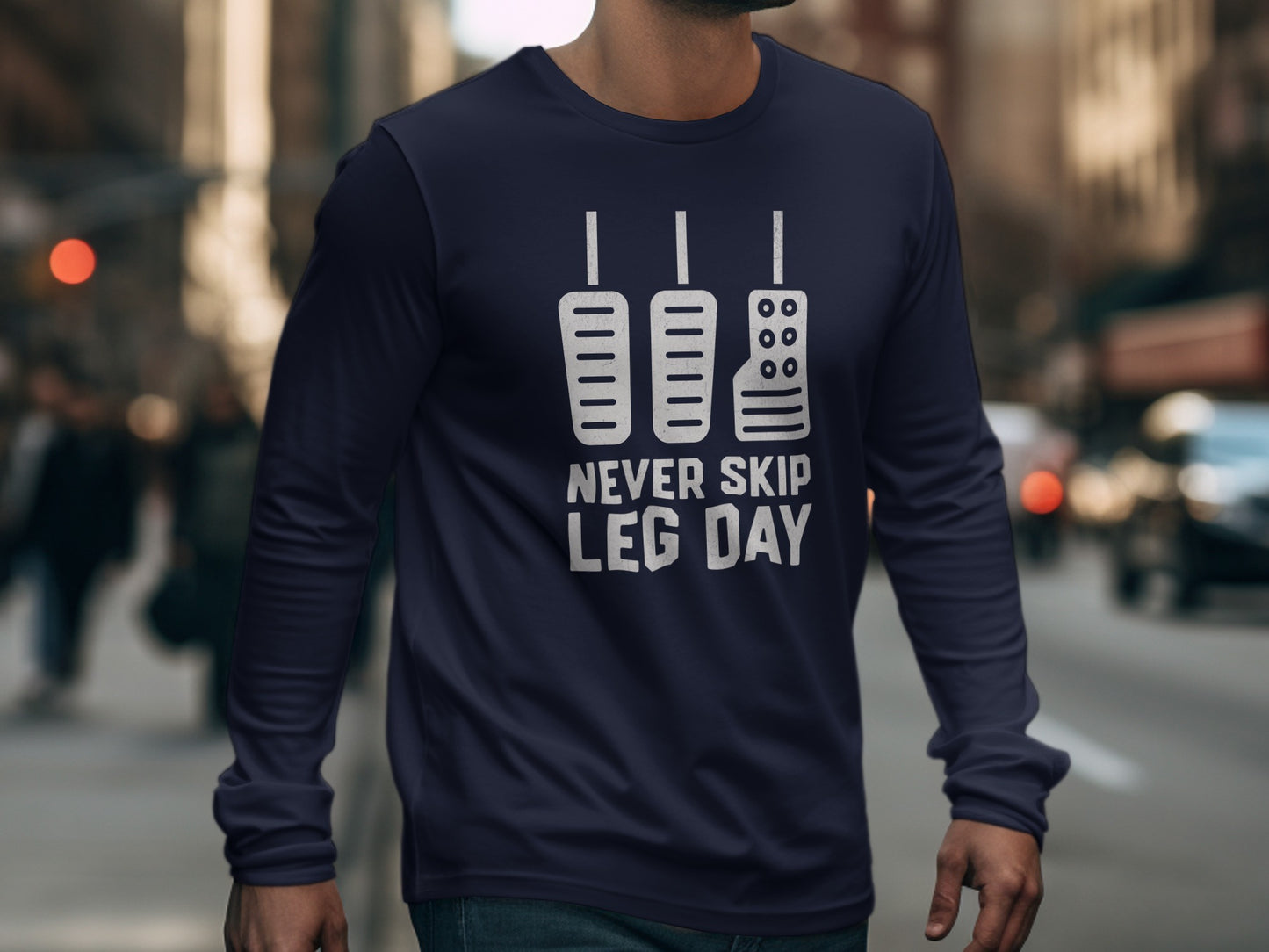 Never Skip Leg Day Long Sleeve Shirt for Fitness Fans