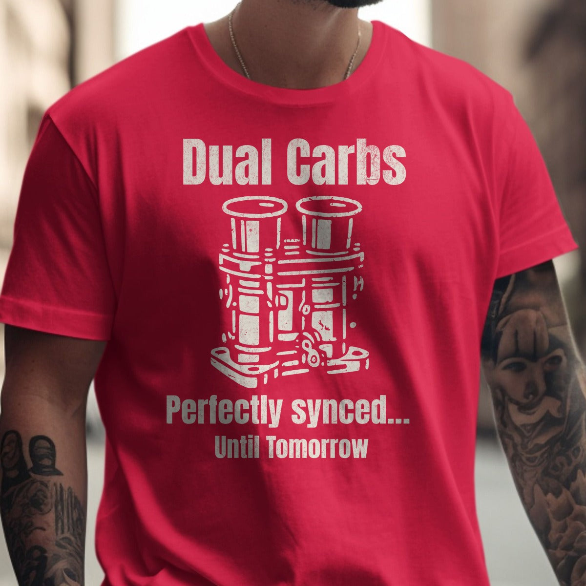 Dual Carbs Perfectly Synced Until Tomorrow T-Shirt product