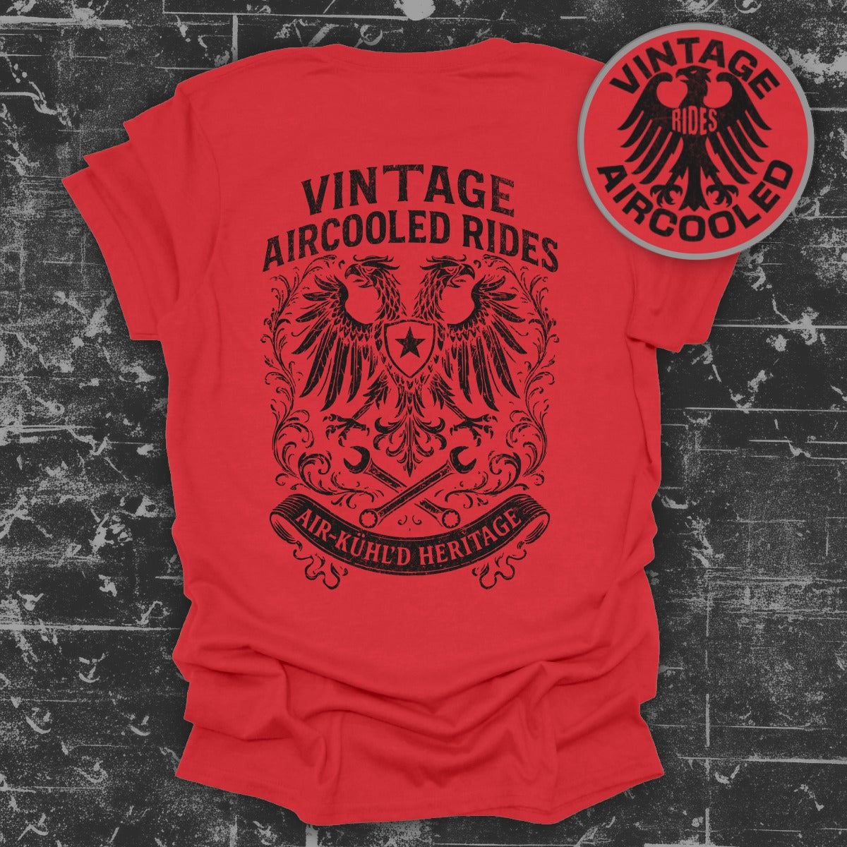 Vintage Aircooled Rides Air Kühld Heritage T-shirt
