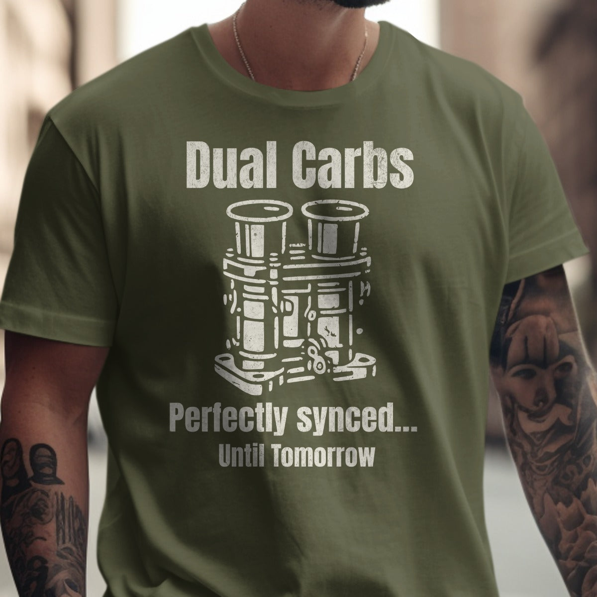 Dual Carbs Perfectly Synced Until Tomorrow T-shirt product