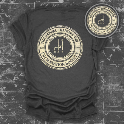 Manual Transmission Preservation Society T-shirt