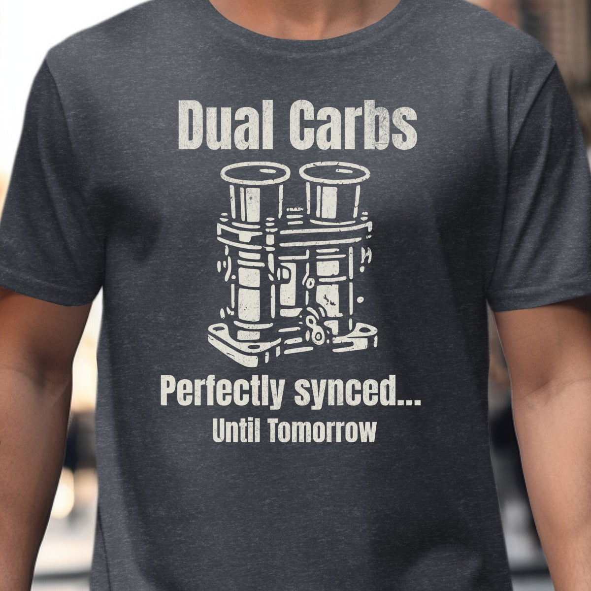 Dual Carbs Perfectly Synced Until Tomorrow T-shirt product type