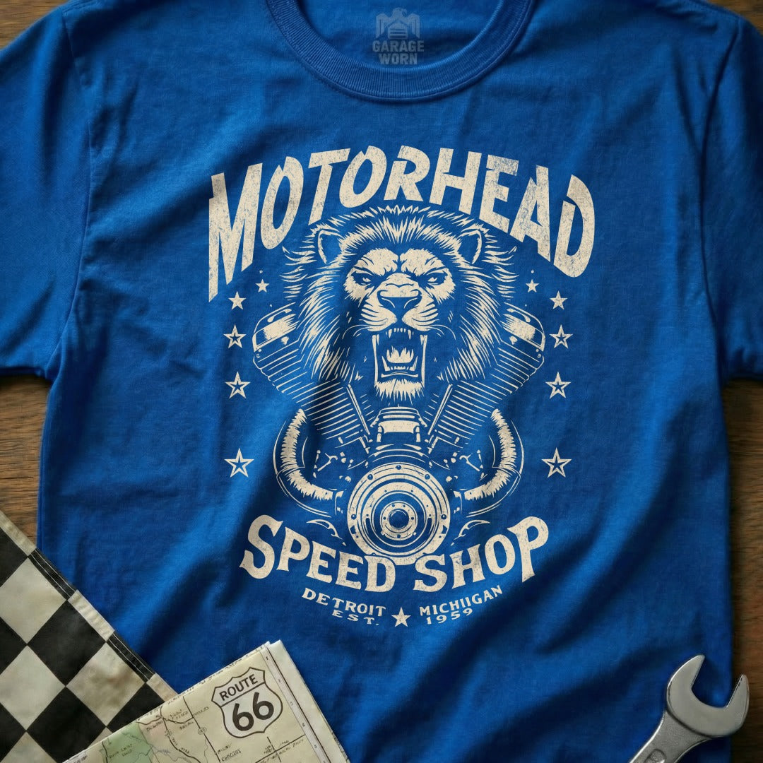 Motorhead Speed Shop Detroit Michigan T-shirt