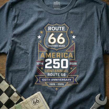 Route 66 Centennial America 100th Anniversary 1926-2026 t-shirt.