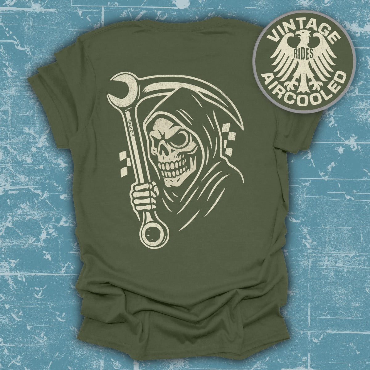 Grim Reaper Mechanic Graphic Tee Shirt product type