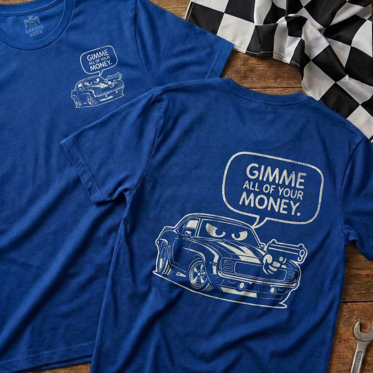 Gimme All of Your Money Car Graphic T-Shirt