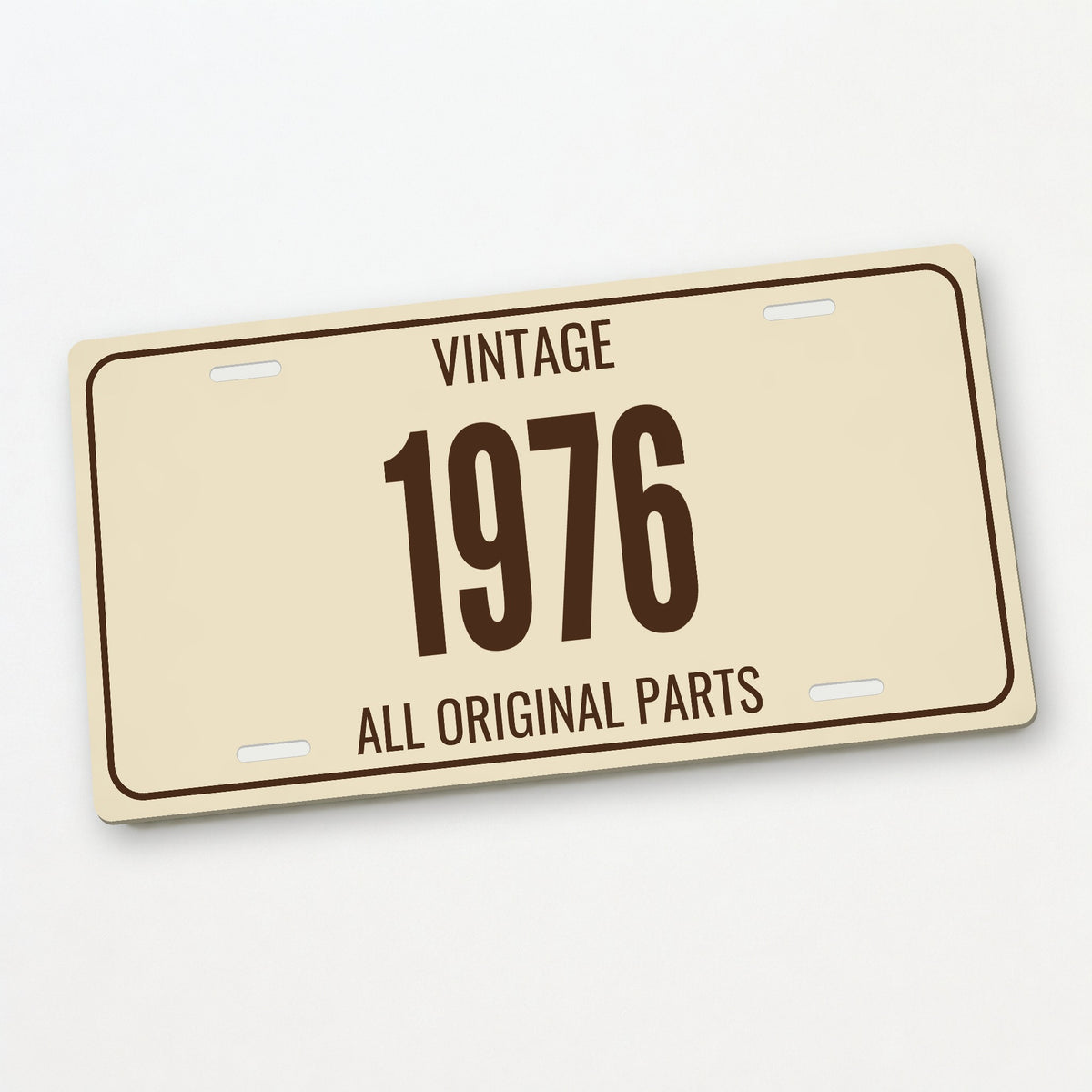 Vintage 1976 Birthday License Plate - 12 x 6 in aluminum license plate