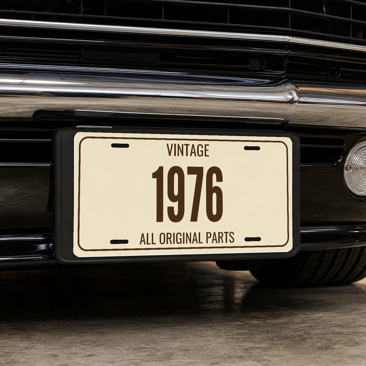 Vintage 1976 Birthday License Plate - 12 x 6 in aluminum license plate