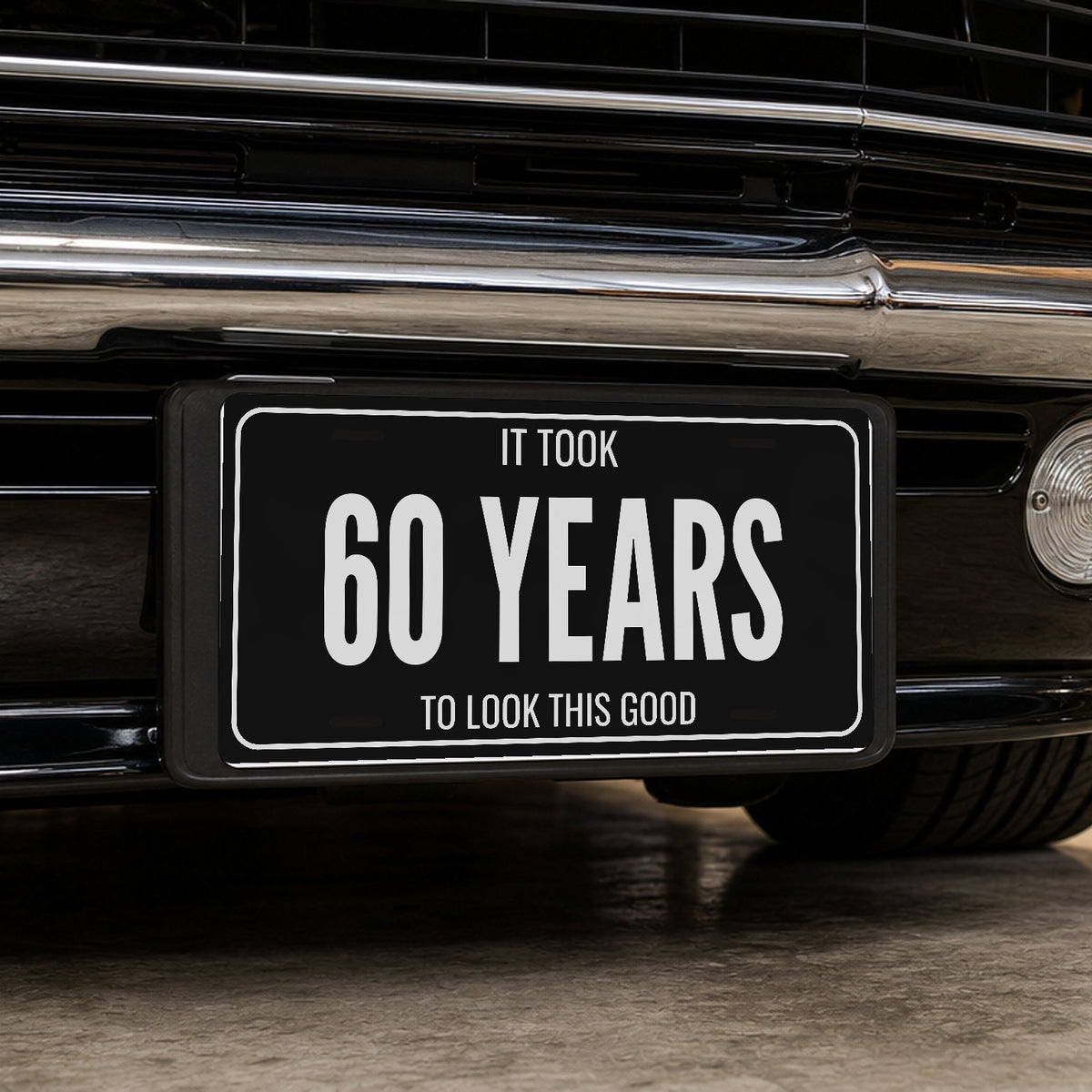 It Took 60 Years Birthday License Plate - 12 x 6 in aluminum license plate