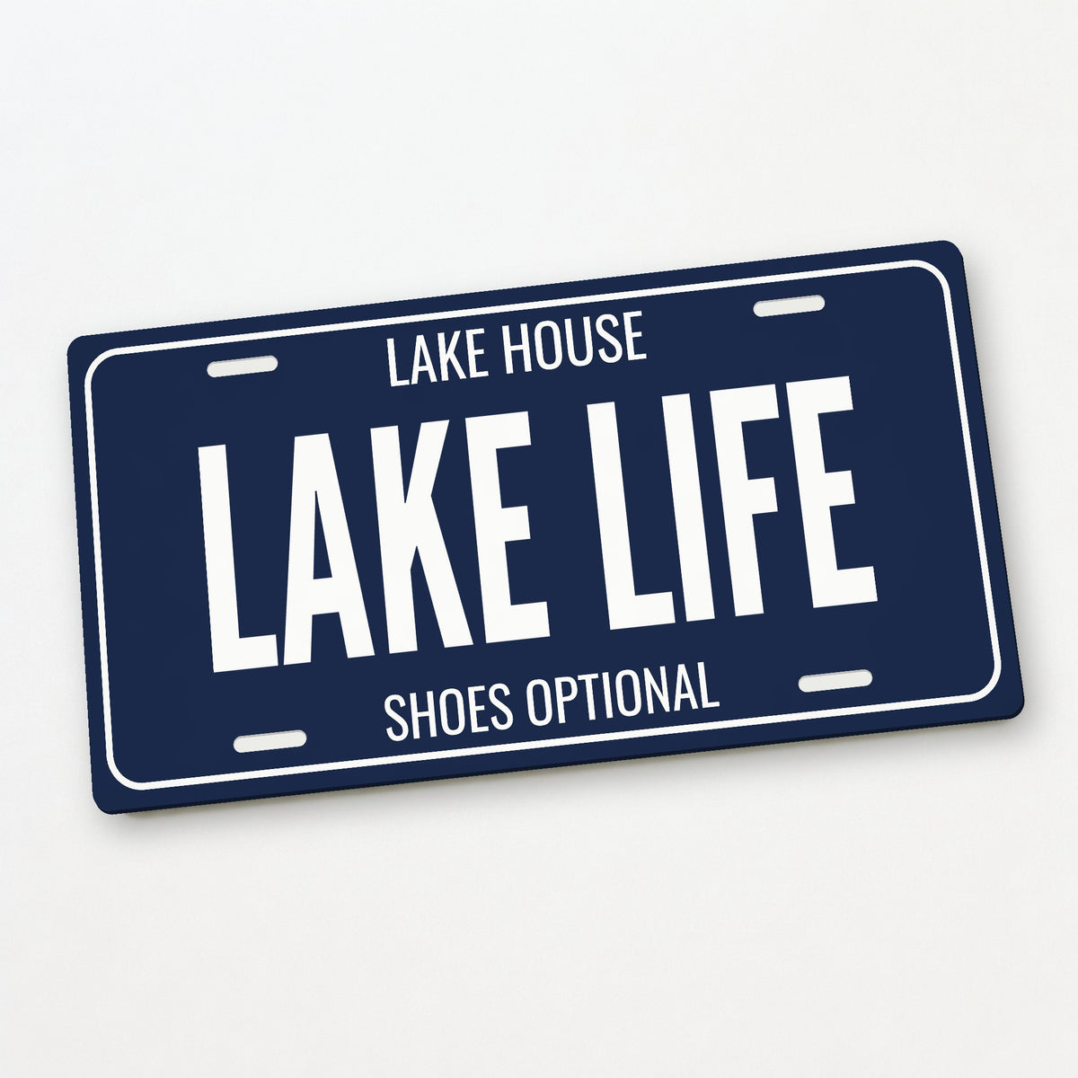 Lake House Lake Life Lake House License Plate Sign - 12 x 6 in aluminum license plate