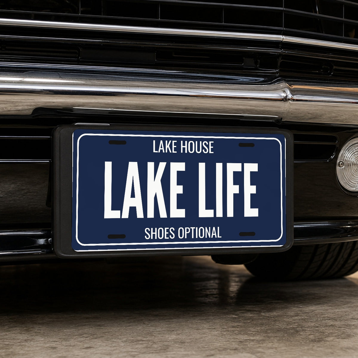 Lake House Lake Life Lake House License Plate Sign - 12 x 6 in aluminum license plate