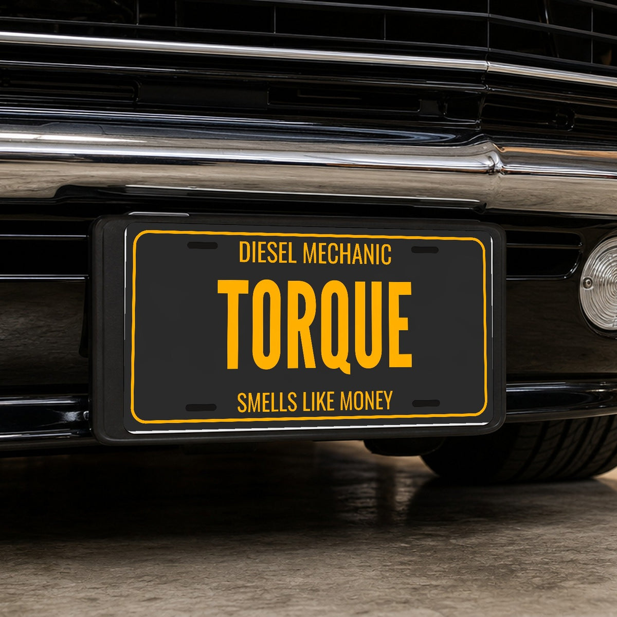 Diesel Mechanic Torque License Plate Sign - 12 x 6 in aluminum license plate