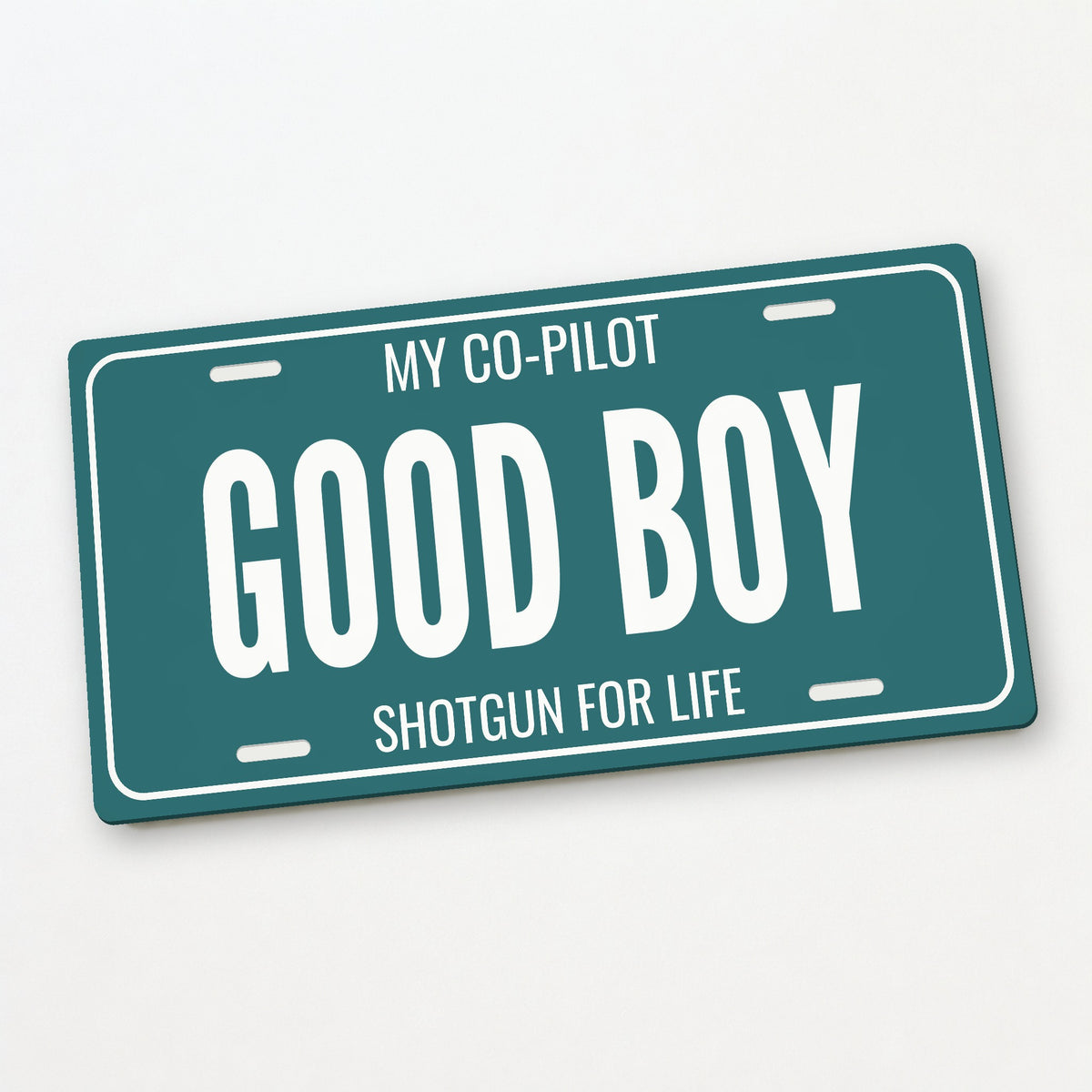 My Co-Pilot Good Boy Dog License Plate - 12 x 6 in aluminum license plate