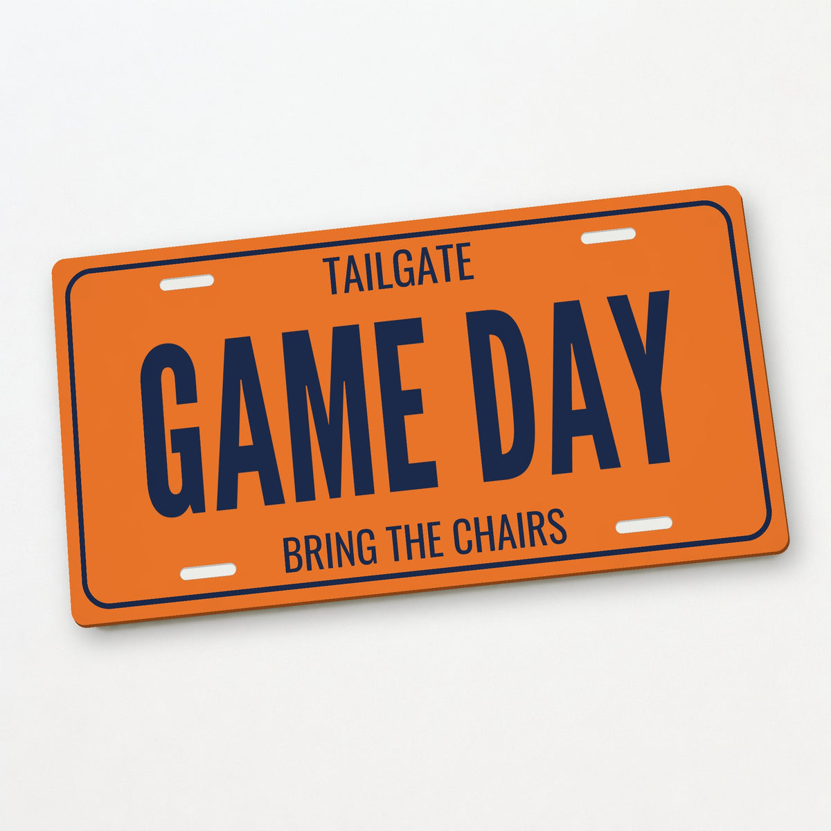 Tailgate Game Day Truck License Plate - 12 x 6 in aluminum license plate