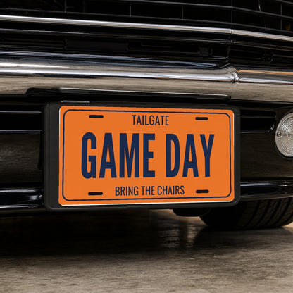 Tailgate Game Day Truck License Plate - 12 x 6 in aluminum license plate