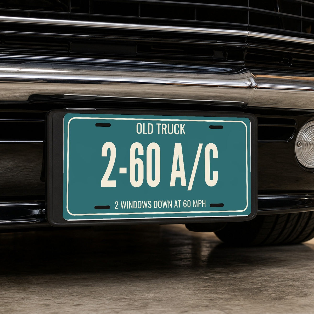 Old Truck 2-60 A/C Truck License Plate - 12 x 6 in aluminum license plate