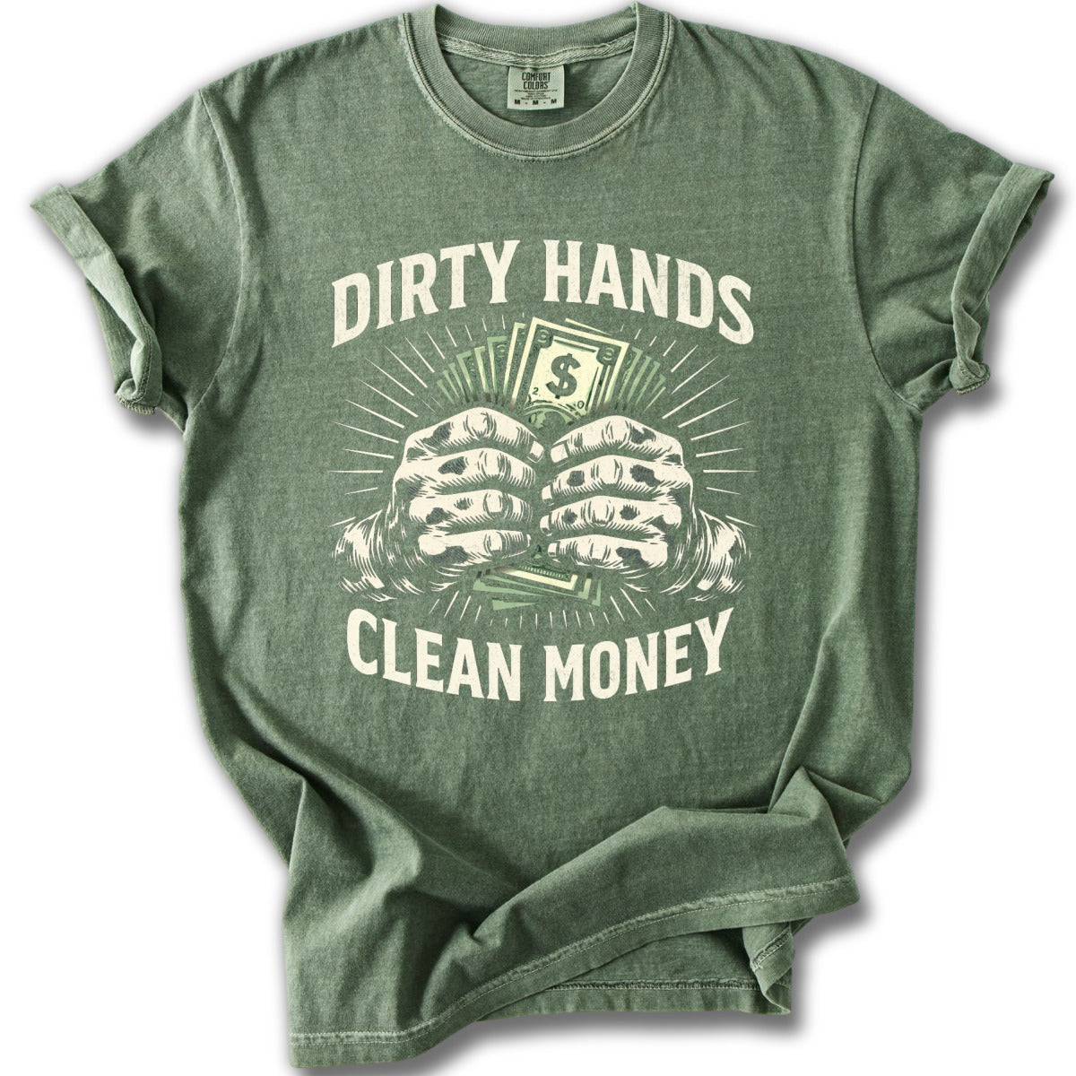 Dirty Hands Clean Money Vintage Graphic T-Shirt