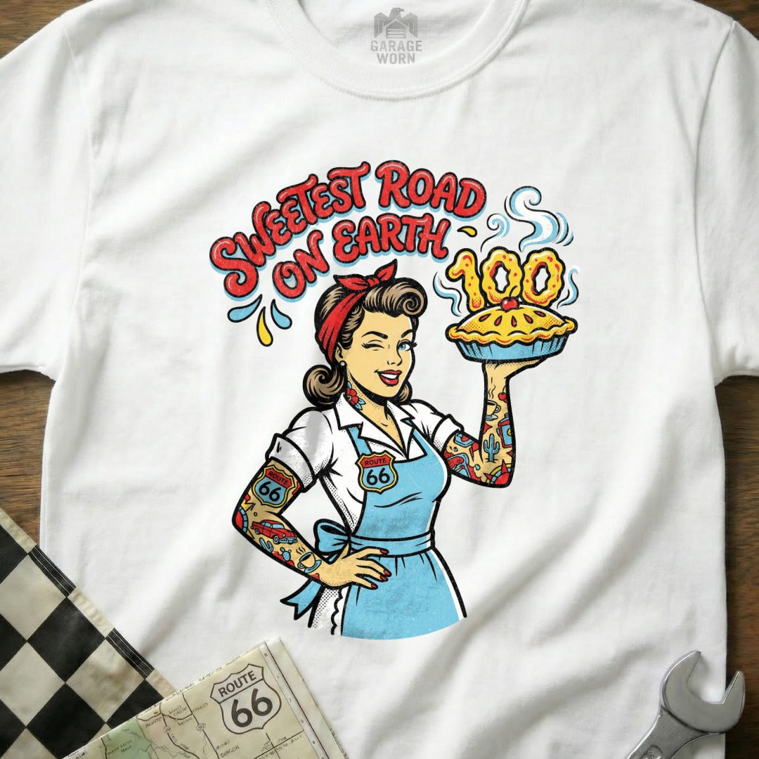 Sweetest Road On Earth Pinup Route 66 Pie Design product type