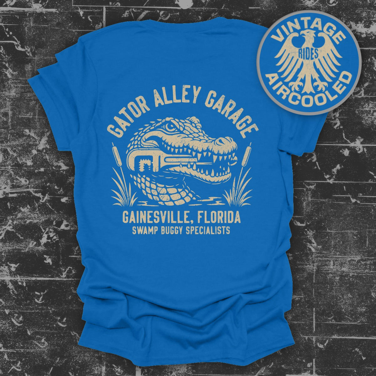 Gator Alley Garage Gainesville Florida Swamp Buggy T-Shirt
