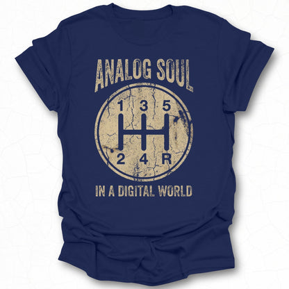 Analog Soul in a Digital World Graphic T-Shirt