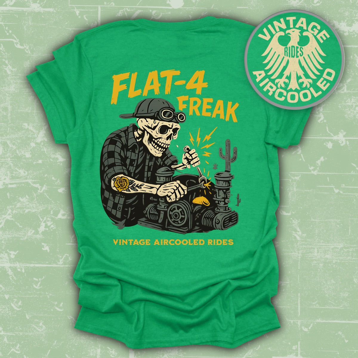 Flat-4 Freak Vintage Aircooled Rides T-shirt