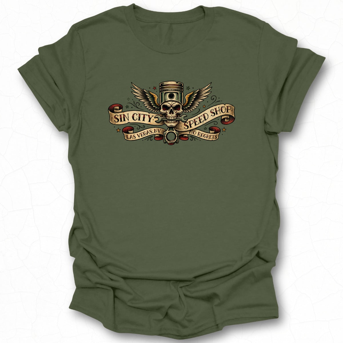 Sin City Speed Shop Las Vegas NV No Secrets T-Shirt