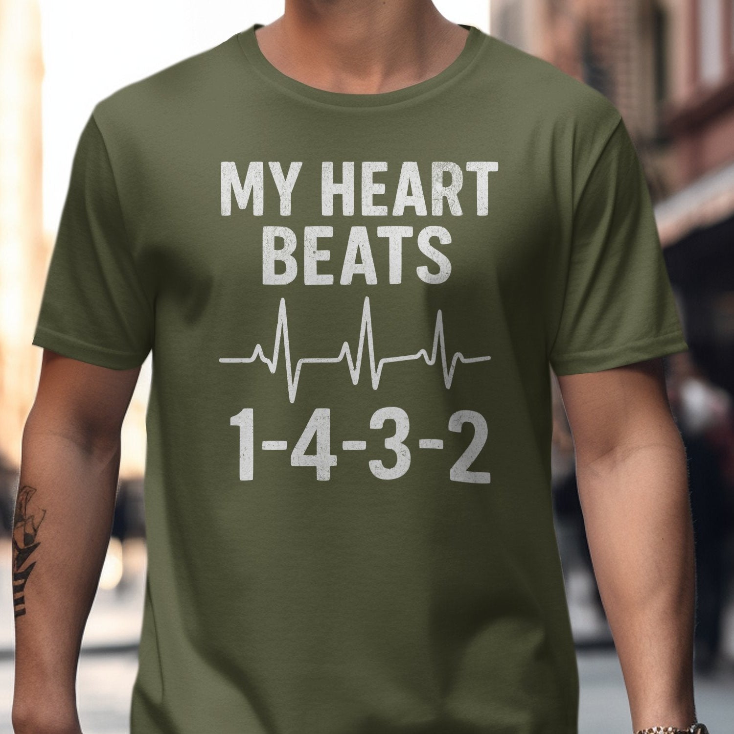 My Heart Beats 1-4-3-2 Graphic T-Shirt product type