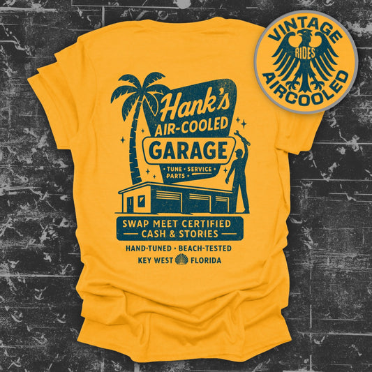 Hank's Air-Cooled Garage Vintage Rides T-Shirt product