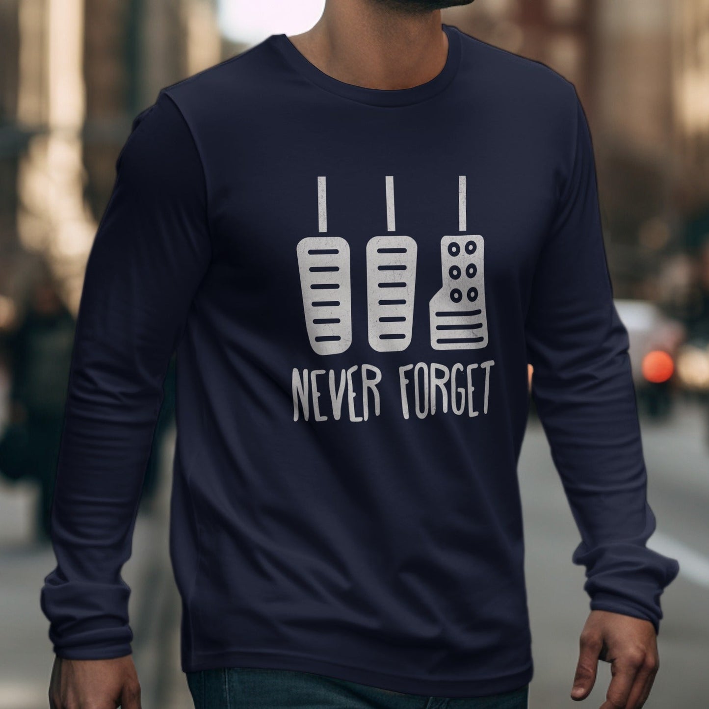 Never Forget Retro Technology Long Sleeve Shirt