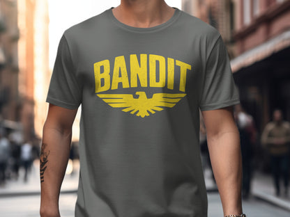 Bold Yellow Bandit Graphic Tee Shirt product
