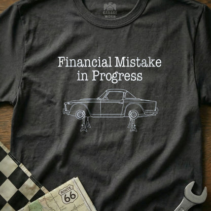 Financial Mistake in Progress Mechanic Humor Shirt