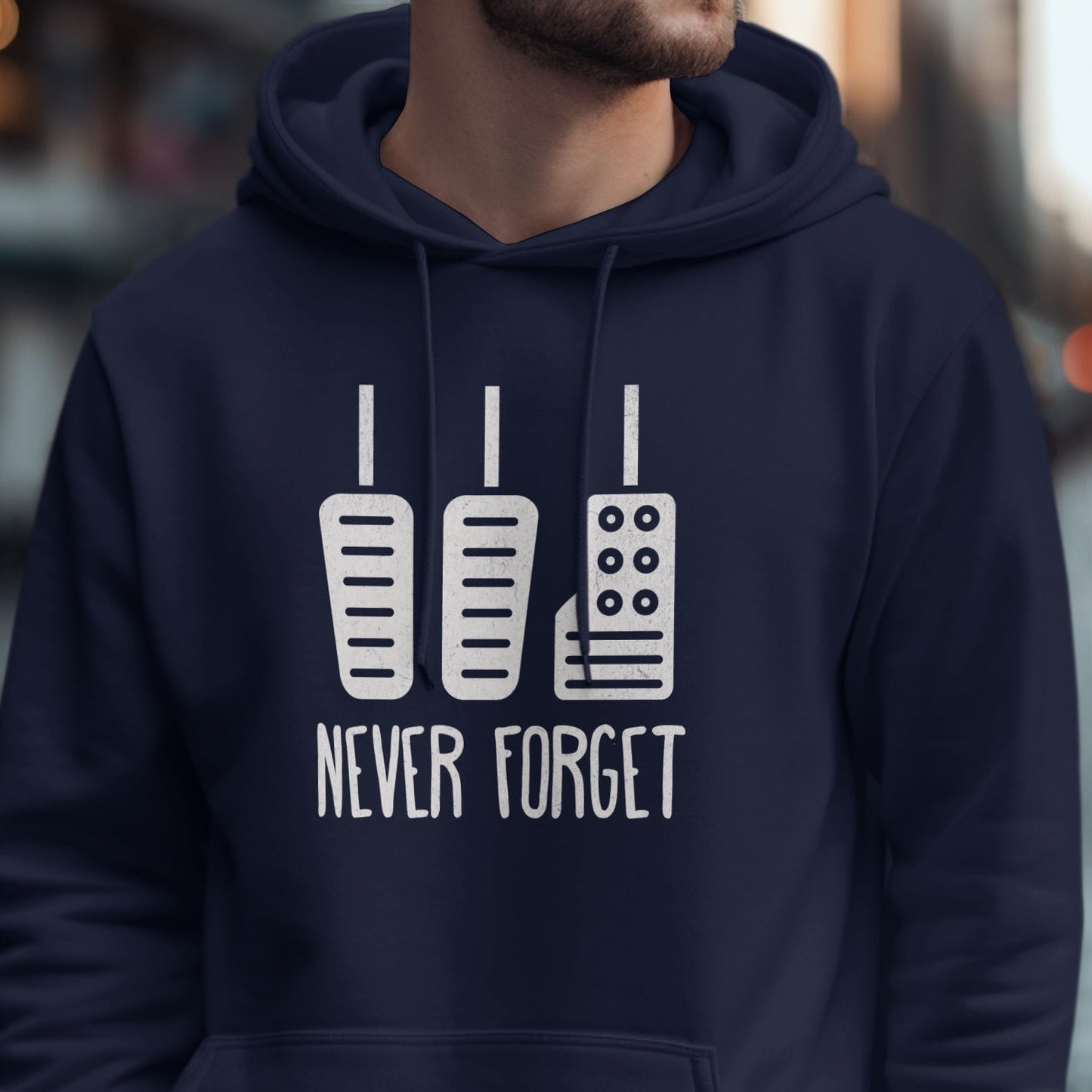 Never Forget Retro Pager and Cellphone Hoodie