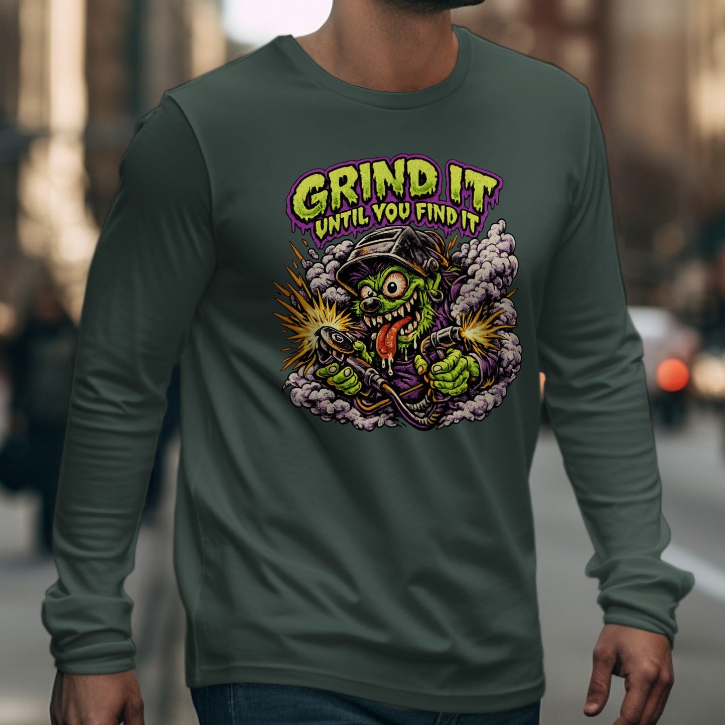 Grind It Until You Find It Long Sleeve Shirt