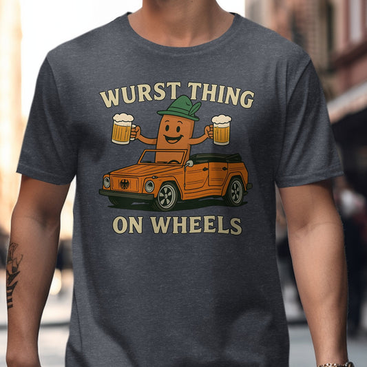 Wurst Thing On Wheels Funny Car Graphic Tee product