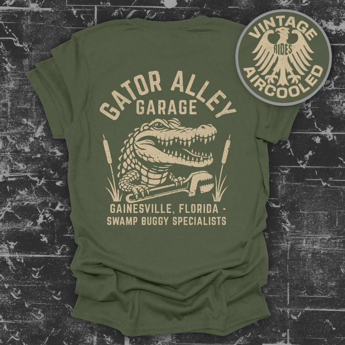 Gator Alley Garage Gainesville Florida T-Shirt