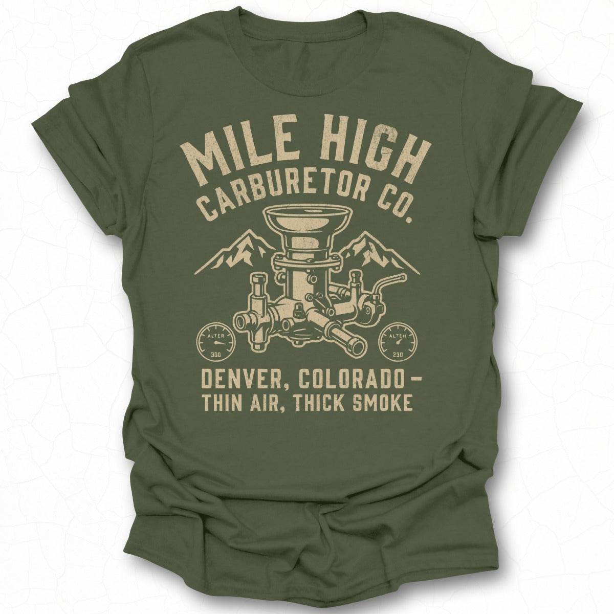 Mile High Carburetor Co Denver Colorado T-Shirt