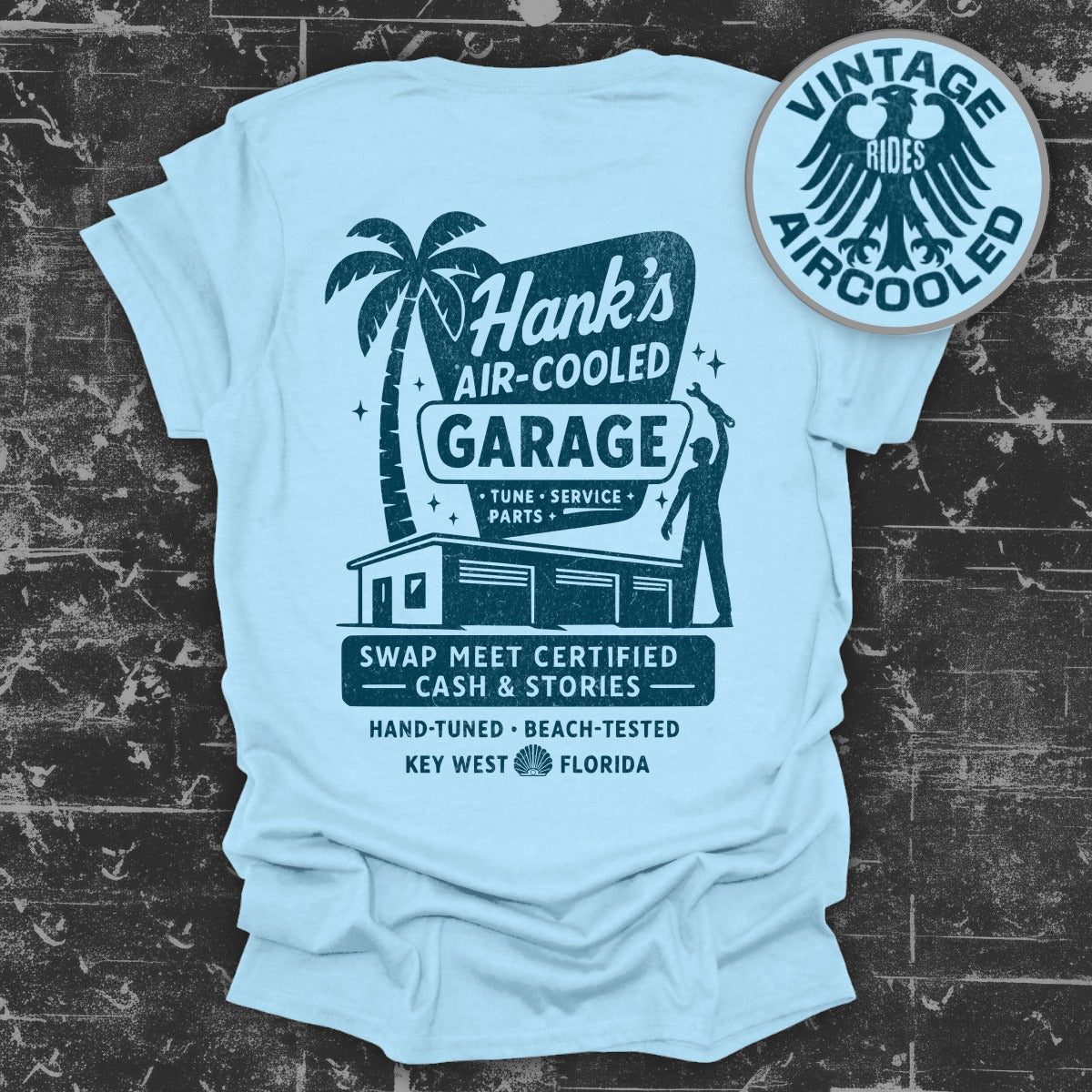 Hank's Air-Cooled Garage Vintage Tee product
