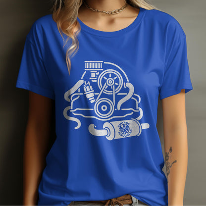 Graphic Blue Short Sleeve Casual T-Shirt product type