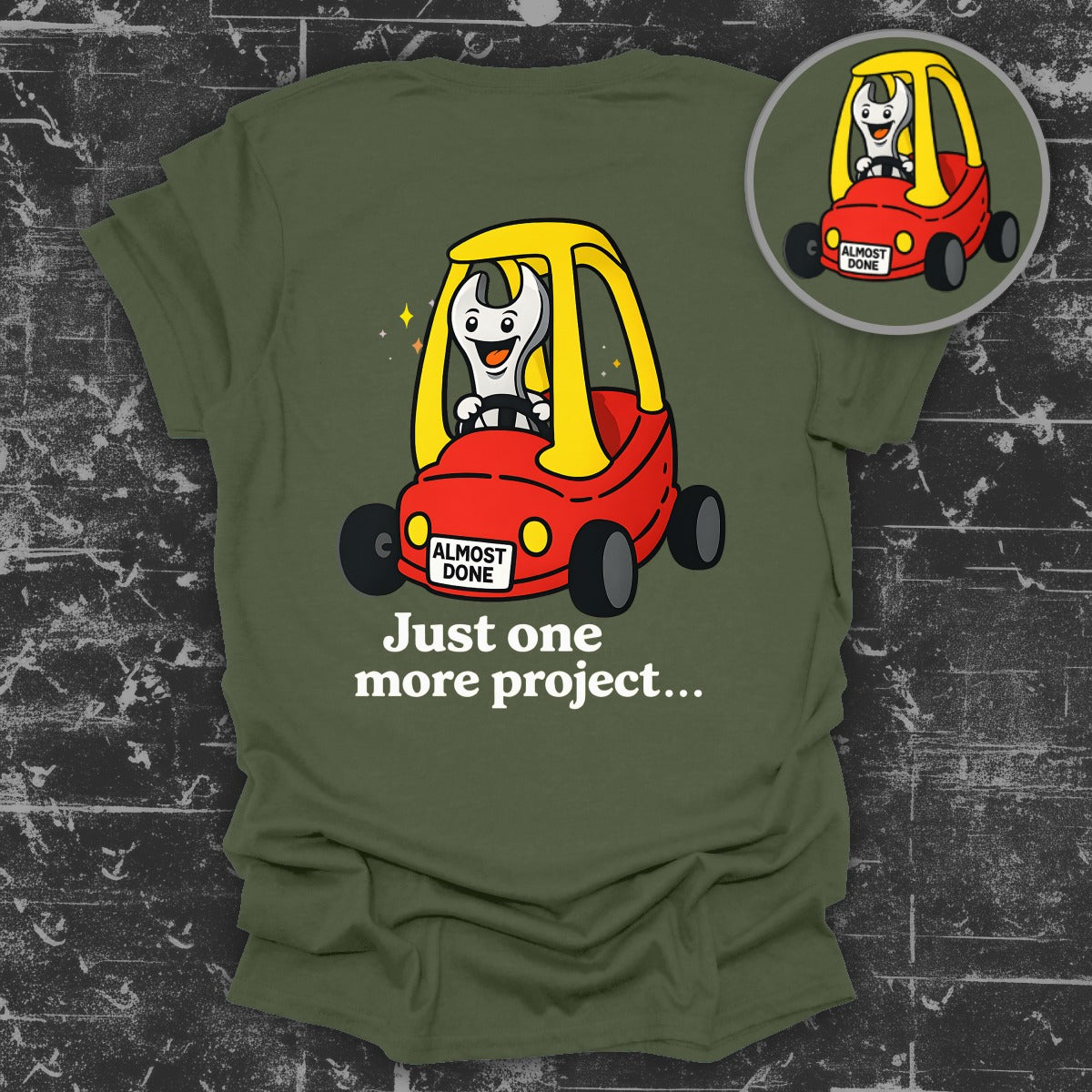 Just One More Project Funny Car Graphic Shirt