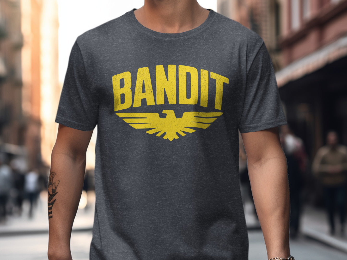 Bandit Yellow Eagle Graphic Printed Short Sleeve Shirt product