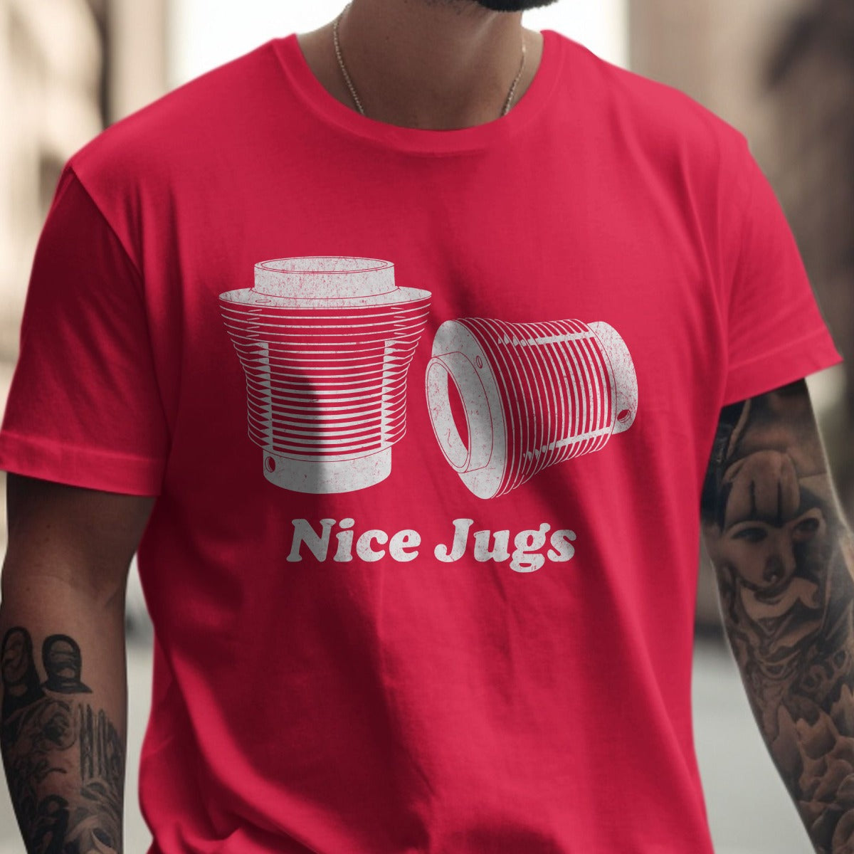 Nice Jugs Funny Graphic T-shirt product type