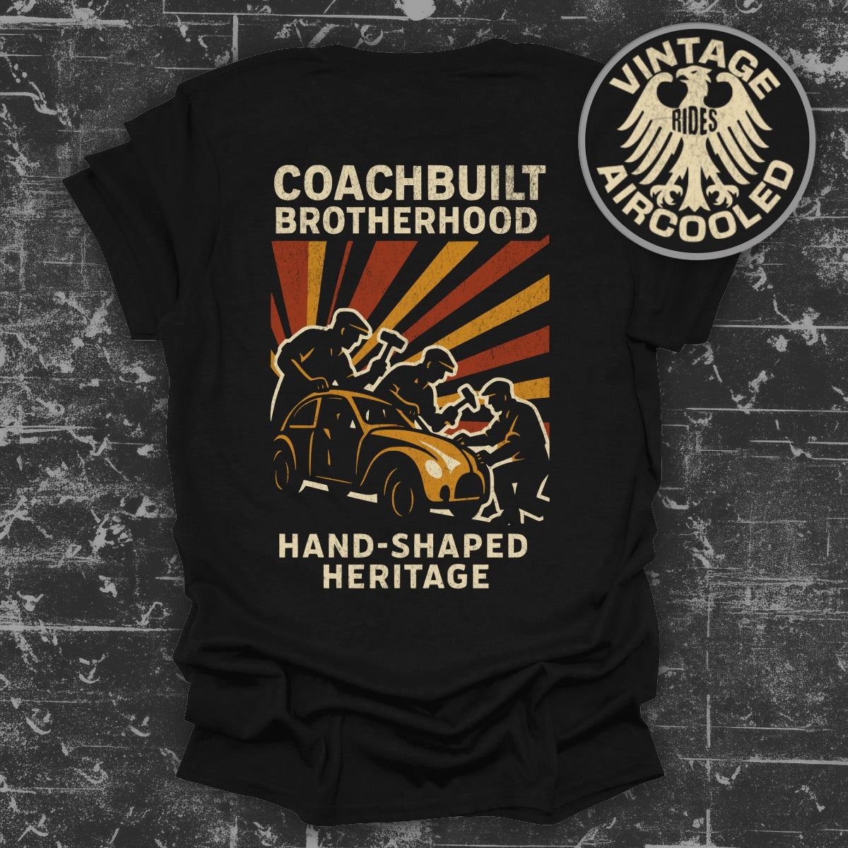Coachbuilt Brotherhood Hand-Shaped Heritage T-Shirt product type