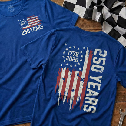 Garage Worn 1776 2026 250 Years Distressed Flag product type