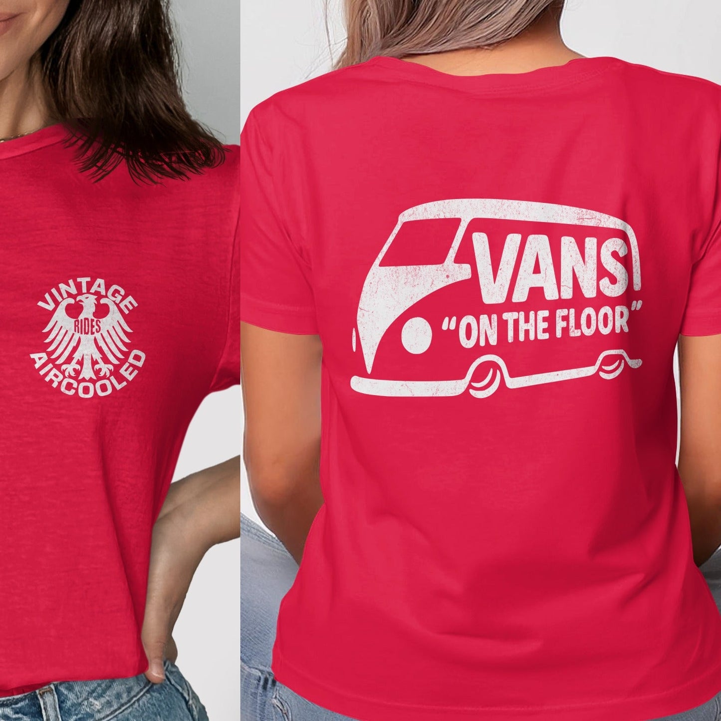 Vintage Aircooled Vans On The Floor Graphic T-shirt product
