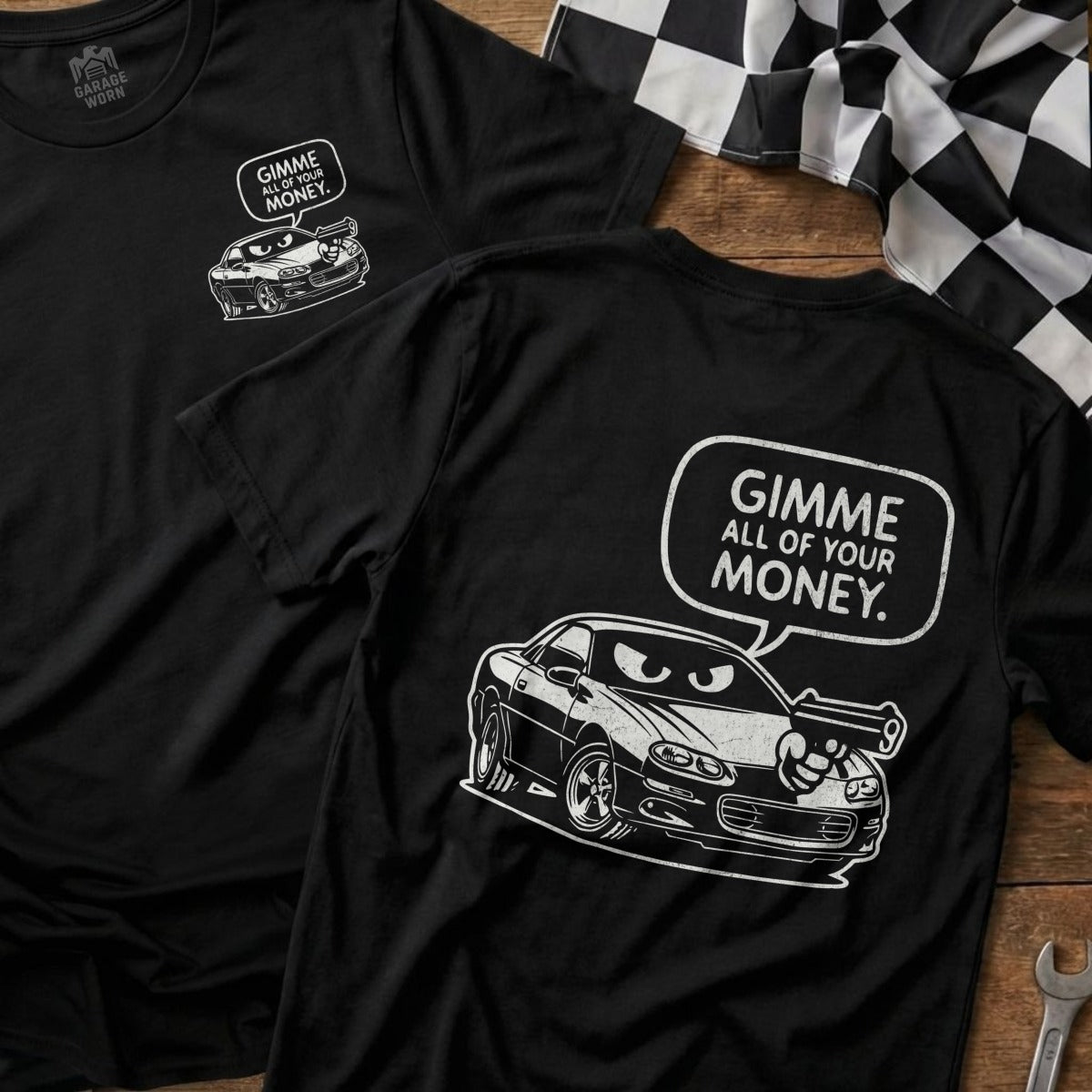Gimme All Of Your Money Car Design Humor product type