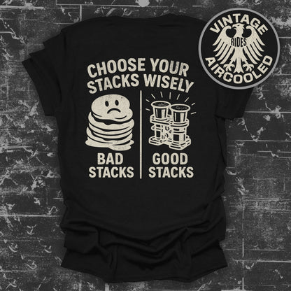 Funny Vintage Bad and Good Stacks T-Shirt product
