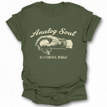 Analog Soul in a Digital World Graphic T-Shirt