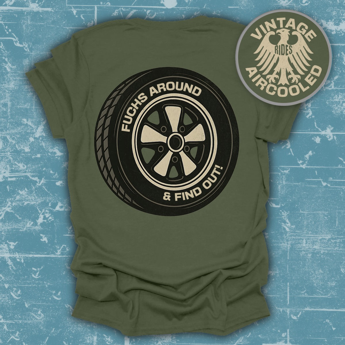 Vintage Rides Aircooled Find Out Graphic Tee product